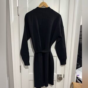Boden Black Belted Sweater Dress | Size 10